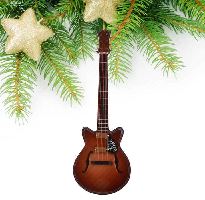 Miniature Brown Guitar-TEG19